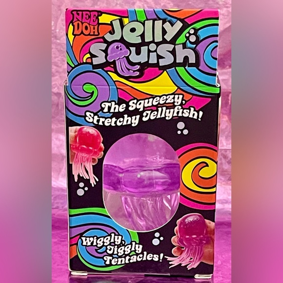 Nee Doh PURPLE Jelly Squish Glitter Super Solid Squish. - Picture 2 of 6